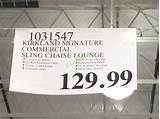 Kirkland Signature Commercial Sling Chaise Lounge Images