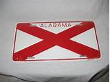 Alabama State License Plate Photos