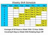 Pictures of 10 Hour Shift Schedules For 7 Days A Week