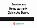 Pictures of Home Warranty Claim Denied