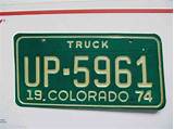 Colorado License Plate Prices Photos