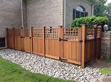 Staining Lattice Fence Pictures