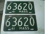 Pictures of Massachusetts License Plates For Sale