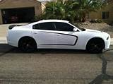 White Rims Dodge Charger