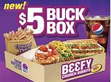 Pictures of Taco Bell Five Dollar Box Menu