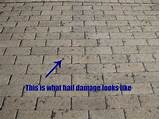 Hail Damage Roof Insurance Claim Images
