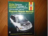 Pictures of 2002 Dodge Caravan Service Manual
