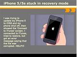 Photos of Iphone Stuck In Recovery Mode After Update