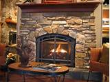 Photos of River Rock Gas Fireplace Inserts