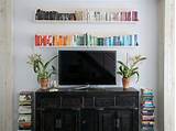 Photos of Decorating Shelves Around Tv