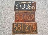 Pictures of Vintage License Plates For Sale