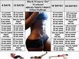 Workout Routine Days Pictures