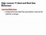 Ideal Gas Law Assumptions Images