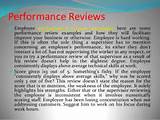 Good Performance Review Example Pictures
