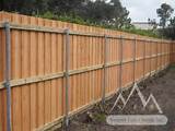 Images of Wood Fencing With Steel Posts