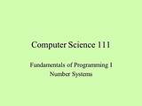 Number Systems Computer Science Images