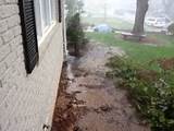 Photos of French Drain Flooded Basement