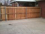 Images of Using Metal Posts Wood Fence