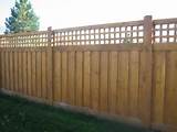 Lattice Top Wood Fence Images
