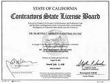 Photos of San Francisco Contractor License