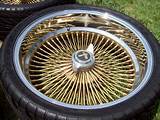Gold Dayton Wire Wheels For Sale