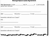 Storage Rental Contract Template