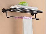 Photos of Bronze Towel Rack With Shelf