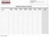 Employee Schedule Form Pictures