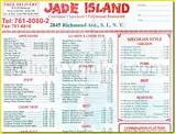 Pictures of Jade House Chinese Restaurant Menu