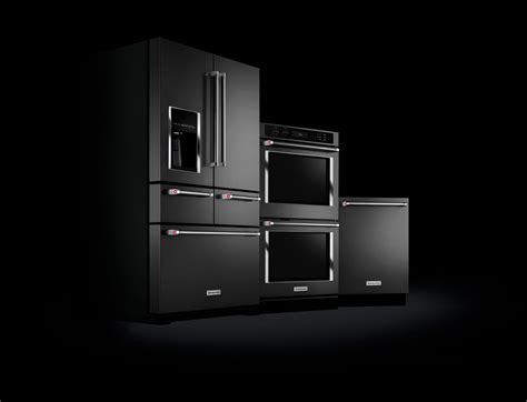 Black Appliances With Stainless Steel Refrigerator