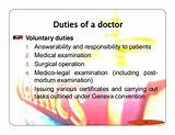 Duties And Responsibilities Of A Doctor