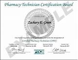 Photos of Pharmacy Technician Certification Board Ptcb Certified