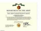 Pictures of Military Training Certificates