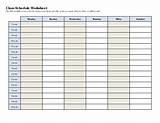 Blank Schedule Maker