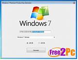 Windows 7 Product Key License