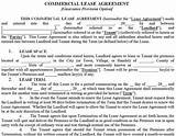 Commercial Lease Contract Te As Pictures