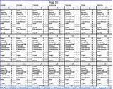 Gardening Excel Spreadsheet