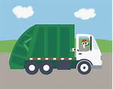 Images of Cartoon Garbage Trucks
