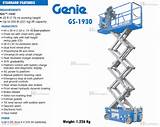 Weight Of A Genie Scissor Lift Images