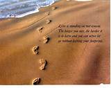 Photos of Footsteps In The Sand Quote