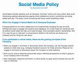 Pictures of Company Social Media Policy