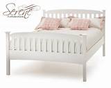Images of White Wooden Bed Frame