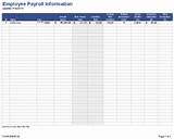 Payroll Forms Excel Images