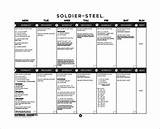 Us Army Training Schedule Template Pictures