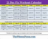 Work Out Schedule Pictures