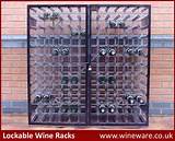 Images of Wine Rack With Lockable Doors