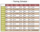 Weight Training And Running Schedule
