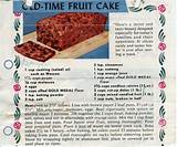 Pictures of Old Fashioned Dark Fruit Cake Recipe