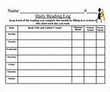 Reading Logs For Middle School Pdf