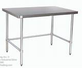 Stainless Steel Counter Height Dining Table Images